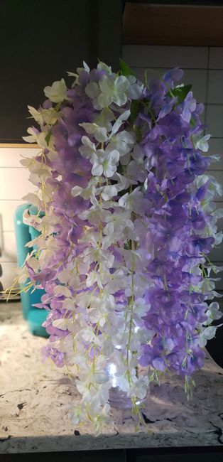 Faux hanging wisteria/garland? 3