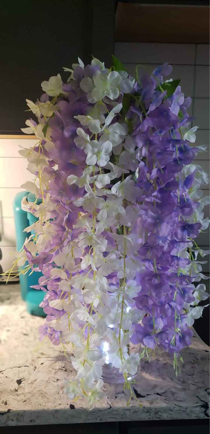 Faux hanging wisteria/garland? - 2