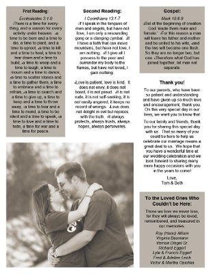 Just finished my ceremony program!!