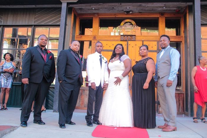 Bride and Groom and Siblings 