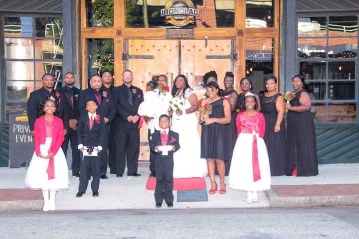 The Whole wedding Party 