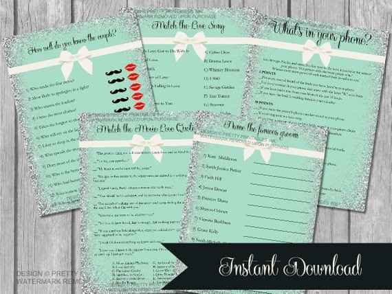 Bride and Co bridal shower games we used