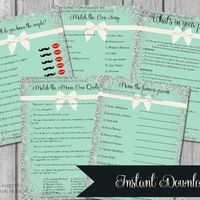 Bride and Co bridal shower games we used