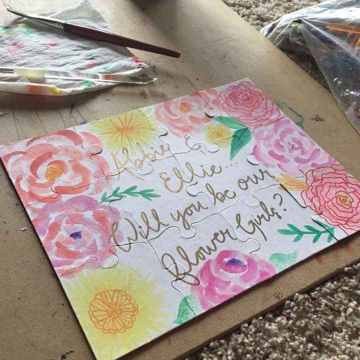 DIY- Flower Girl Puzzles