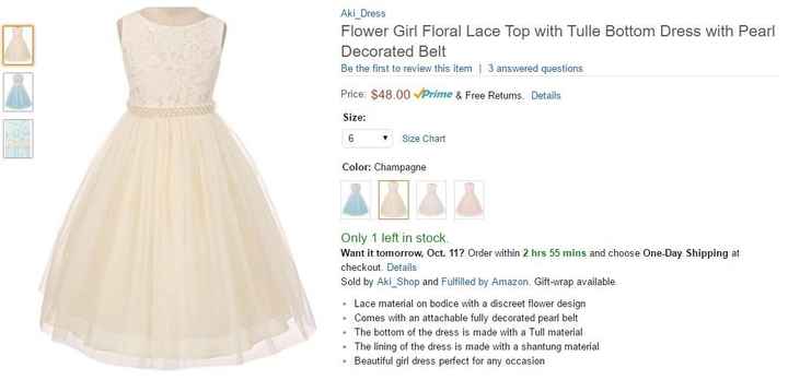 Help... Flower girl dress!