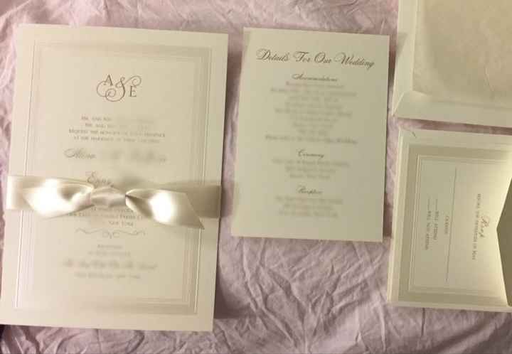 Show me your wedding invitations!