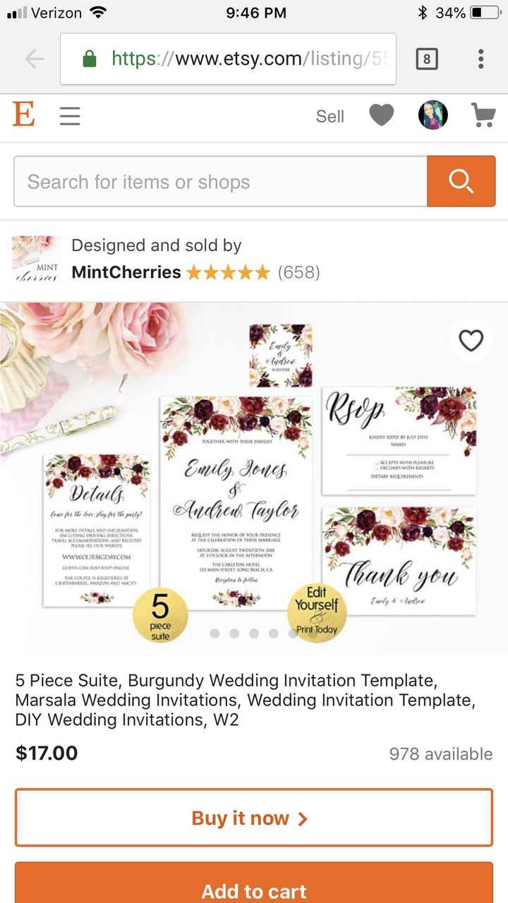 Who’s doing diy invites?! - 1