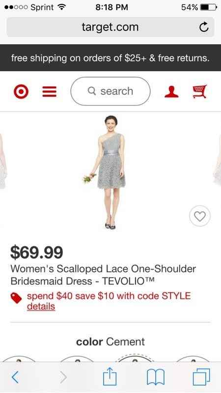 Bridesmaids dresses.