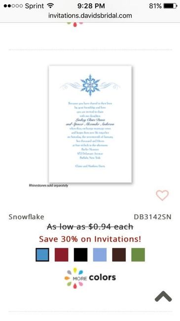 Wedding invite trouble