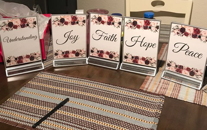 Wedding table decor - 1