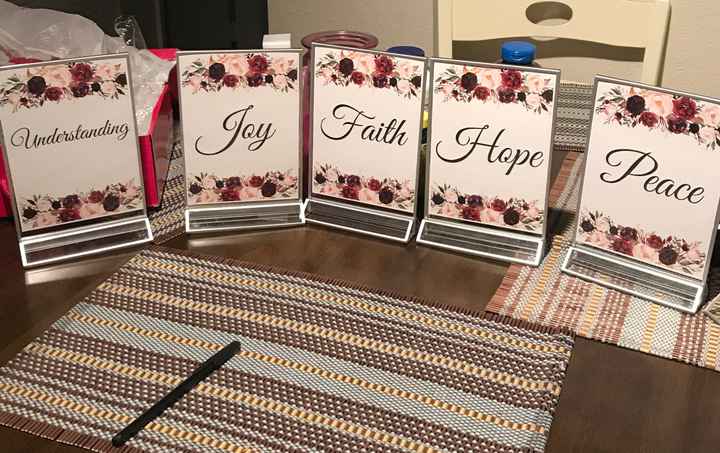 Wedding table decor - 1