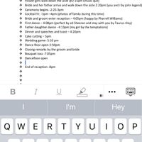 Wedding day timeline - 1