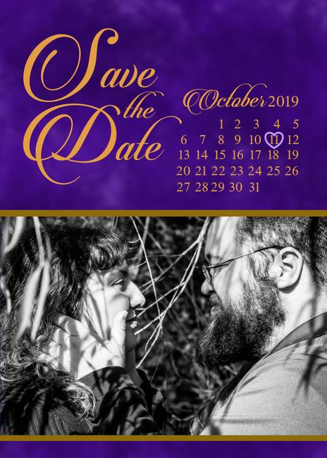 Save the dates - picture or no picture? 9