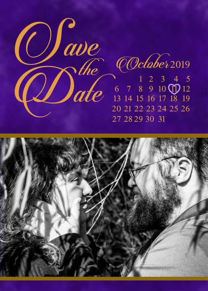 Save the dates - picture or no picture? - 1