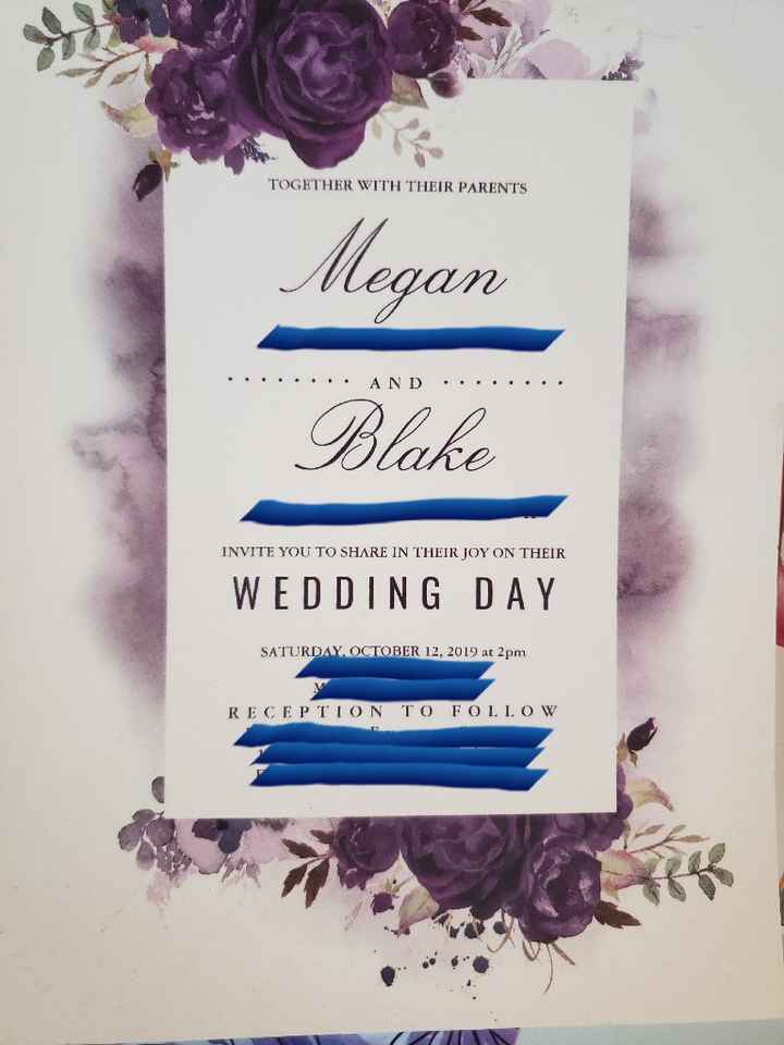Show me your wedding invitations, save-the-dates, and thank you cards - 1