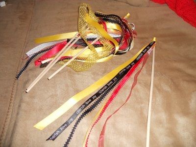DIY ribbon wands!
