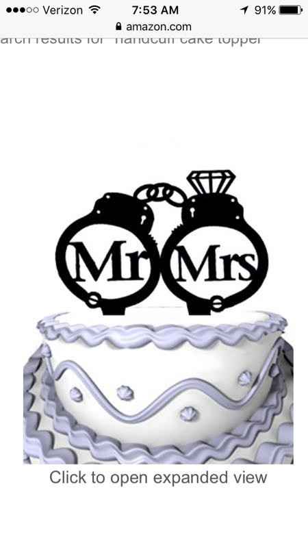 What kind of cake topper did you go with?