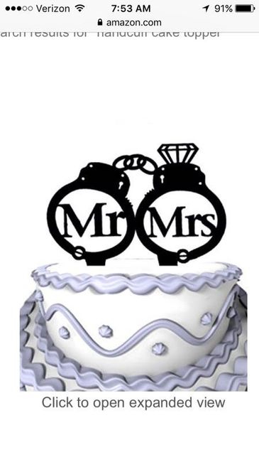 What kind of cake topper did you go with?