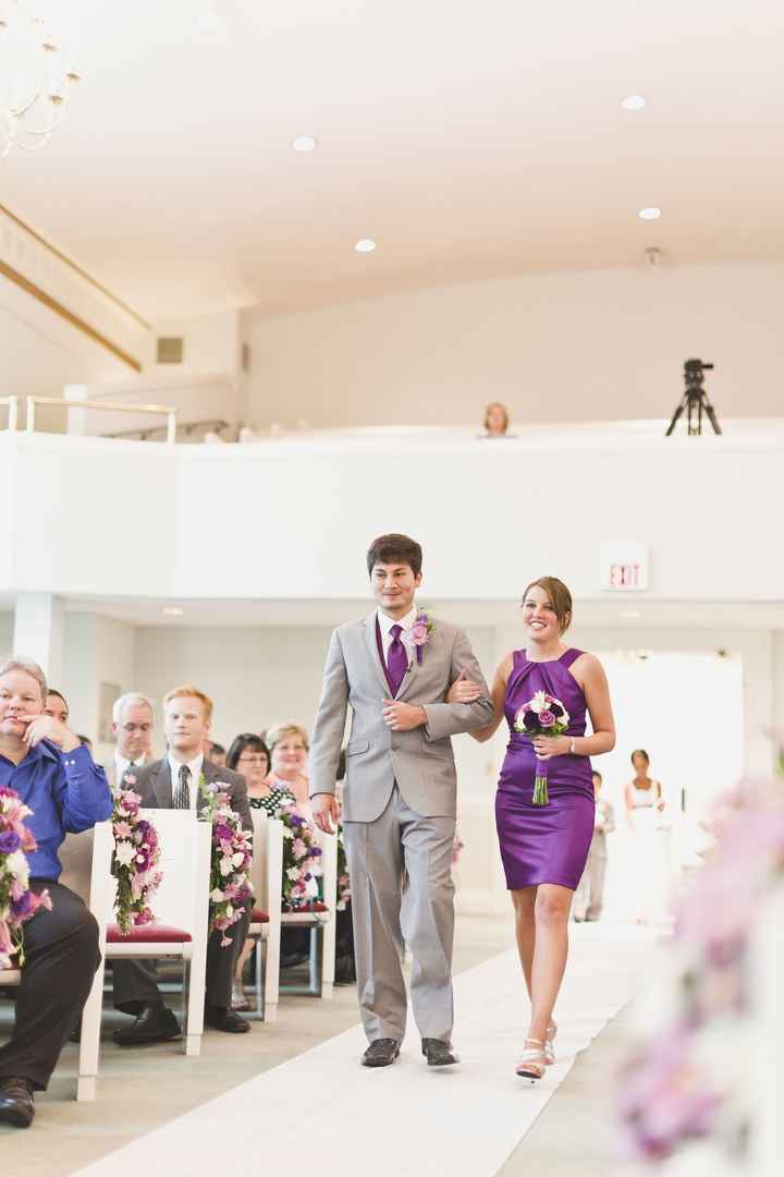 Sorry if dumb Q; i really don't know. Walking down the aisle