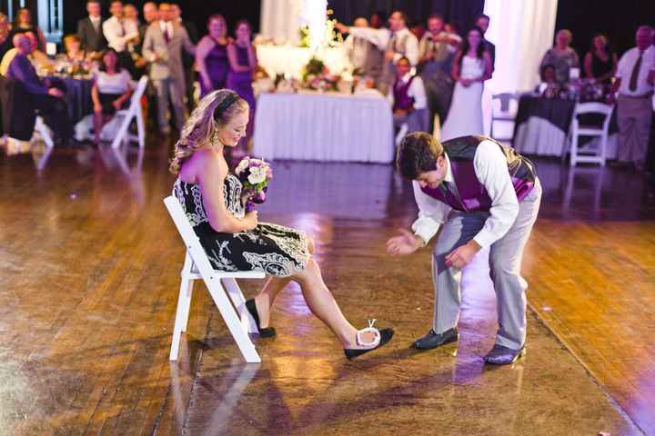 Garter & bouquet toss?