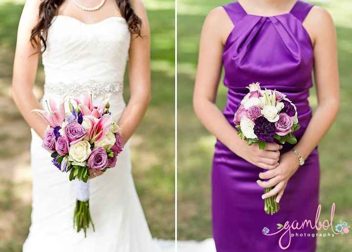 For those having purple/lavender themed wedding