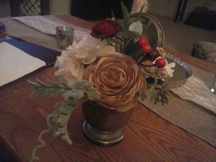 Centerpiece mock up.....opinions needed!