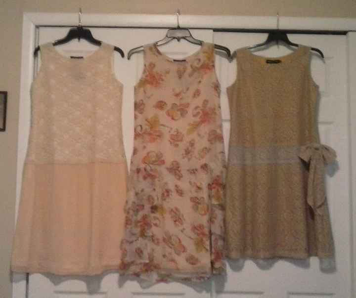 Mismatched BM dresses