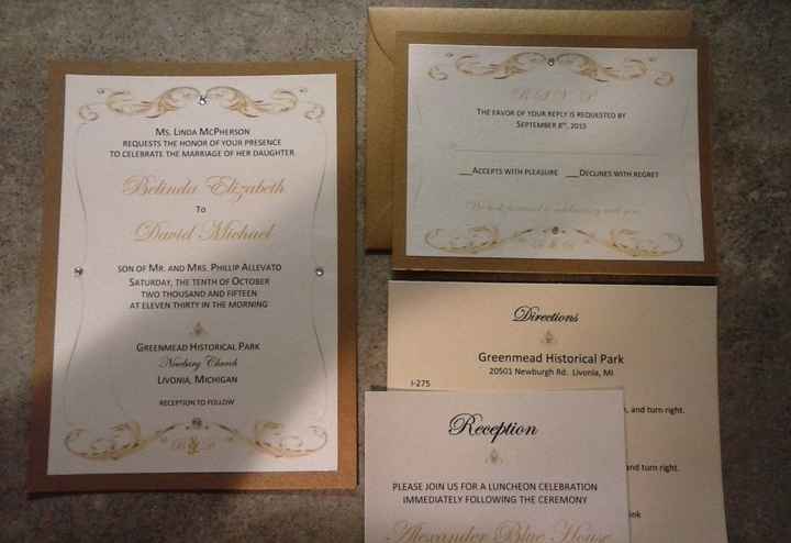 Did you DIY Invites? Pictures welcome!!