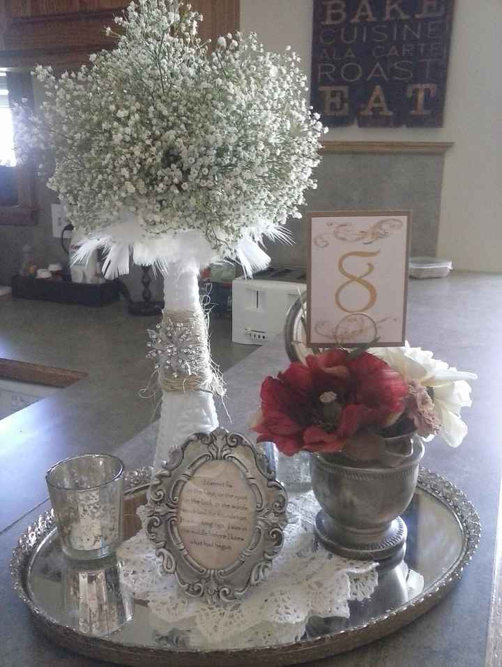Mock up centerpieces #2  opinions please!
