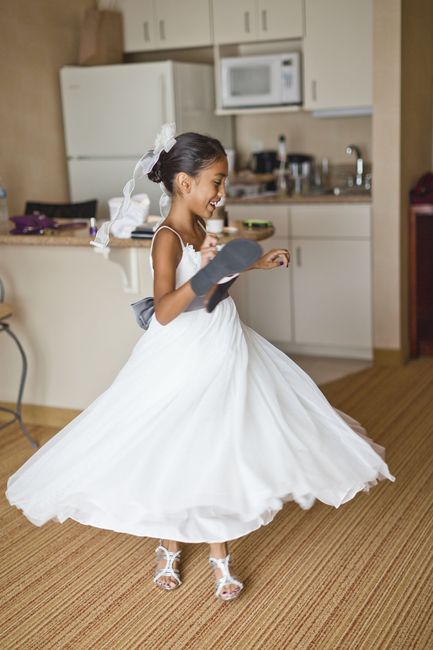 What are flowers girls dress based on?