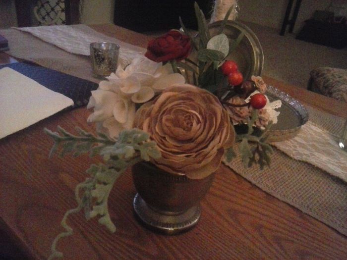 Centerpiece mock up.....opinions needed!