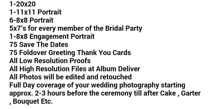 FH thinks photographer costs to much
