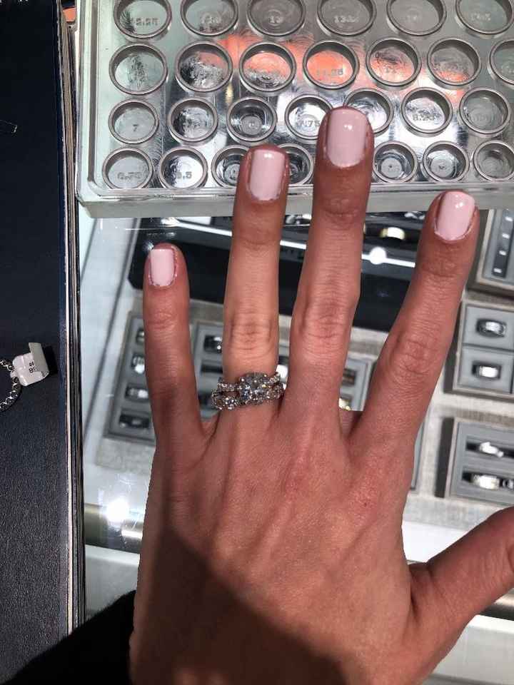 Trying on bands