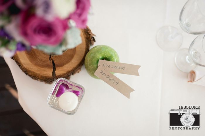 Food-inspired escort cards: Which one would you want?