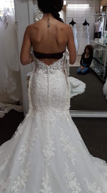 **I forgot to add a photo of the back of the sample dress**