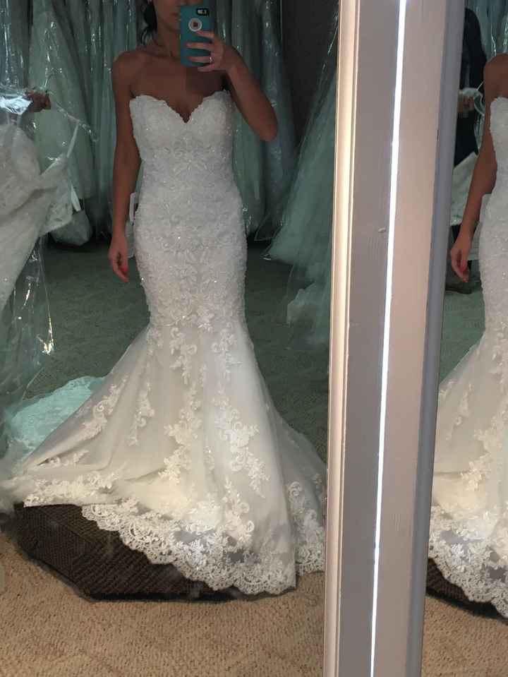 The Sample dress I originally tried on 