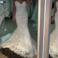 The Sample dress I originally tried on 