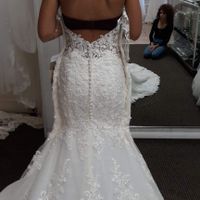 **I forgot to add a photo of the back of the sample dress**