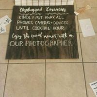 unplugged ceremony sign