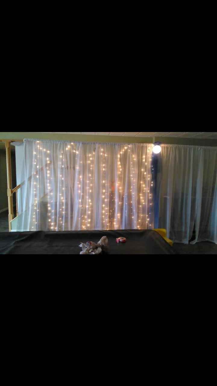 Reception backdrop