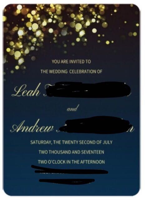 Let's see those invites ...
