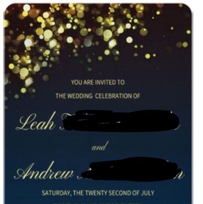 Let me see your invitations