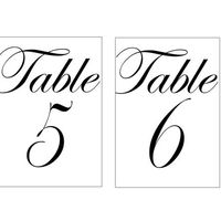 Undecided on table numbers