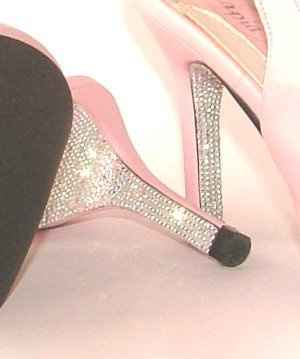 The Perfect Glass Slipper for Brides...Swarovski Style : )