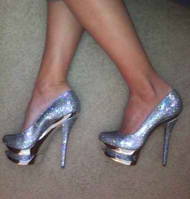 The Perfect Glass Slipper for Brides...Swarovski Style : )