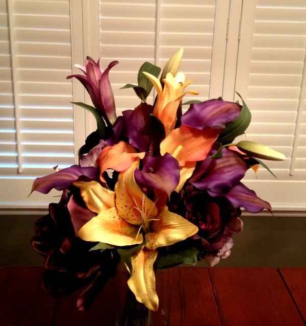 Who made their own bouquet?