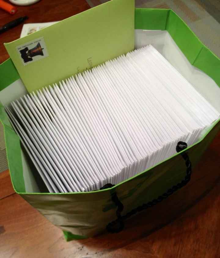 FH just left for work... and to mail out the invitations!