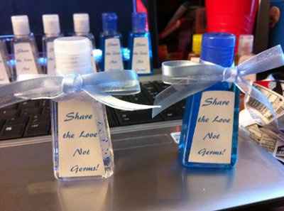 Mock up: Hand Sanitizer favors