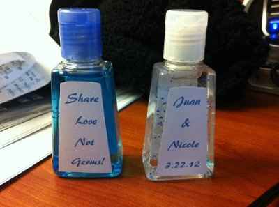 Mock up: Hand Sanitizer favors