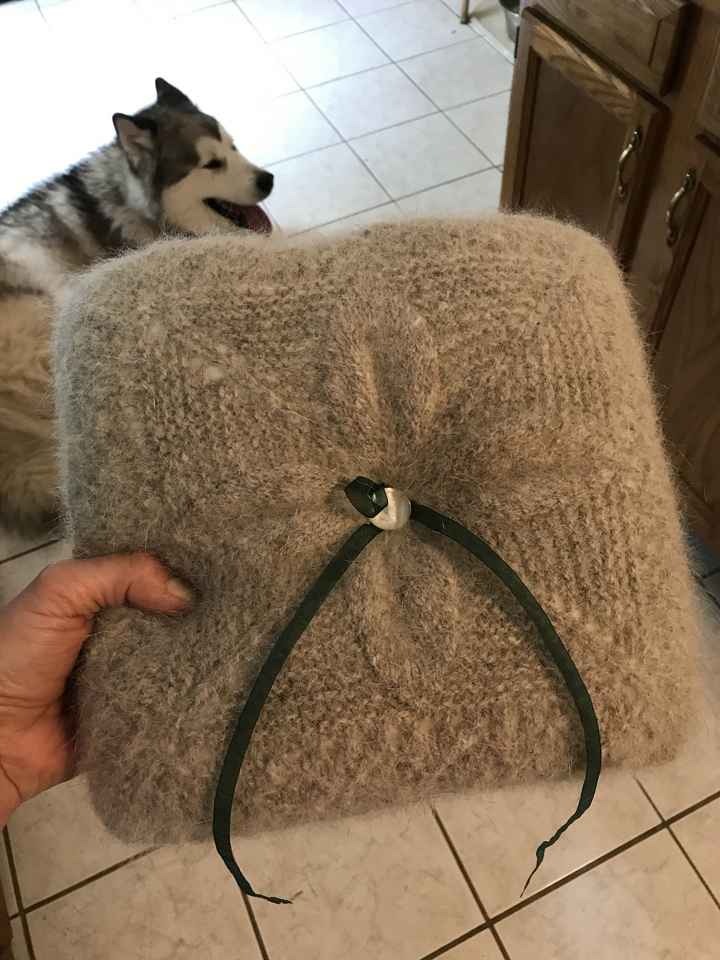 ring bearer pillow is complete